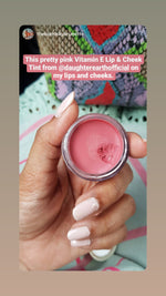 100% Vegan Vitamin-E Lip & Cheek Tint | Original Pink